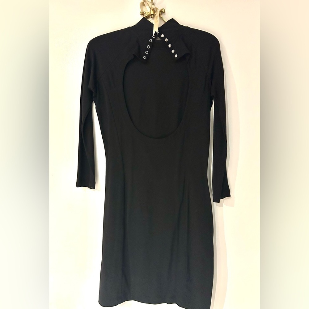 Betsey Johnson Black Backless Dress